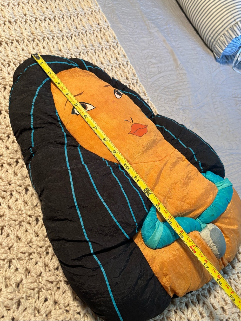 Vintage 1990’s Pocahontas Nylon Pillow - Picture 8 of 12